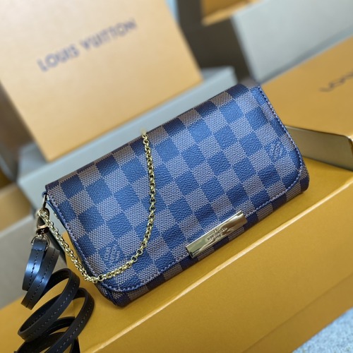Louis Vuitton Favorite PM Damier Canvas N41276 루이비통 페이버릿 PM 다미에 캔버스 체인 숄더 클러치 24cm