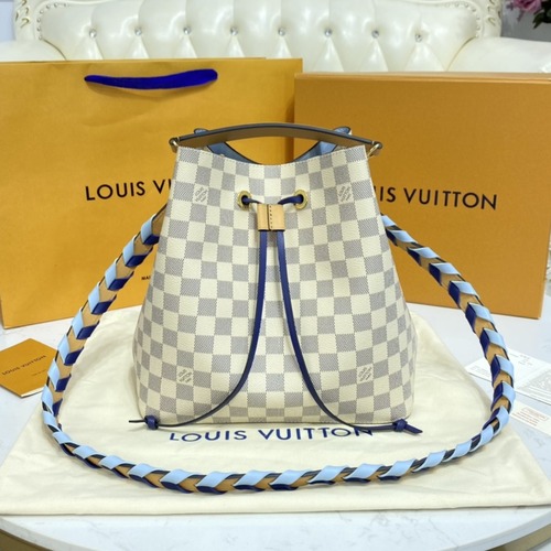 Louis Vuitton Néonoé BB Bucket Bag Damier Azur Canvas 루이비통 네오노에 BB 버킷백 다미에 아주르 캔버스 N50042 26cm