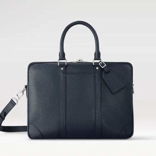 Louis Vuitton Voyage Small Briefcase M30975 루이비통 보야주 스몰 브리프케이스 타이가 레더 블루 36.5cm