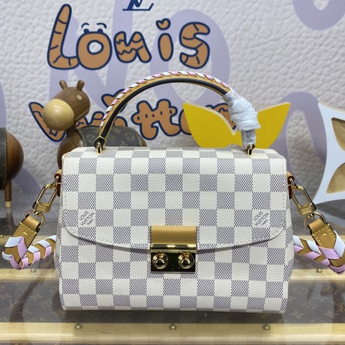 Louis Vuitton Croisette Damier N50053 루이비통 크루아제트 다미에 아주르 탑핸들 크로스백 25cm