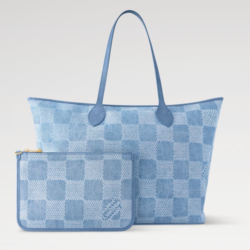 Louis Vuitton Neverfull MM Damier Denim 3D Tote 루이비통 네버풀 MM 다미에 데님 3D 토트백 N00198 60cm