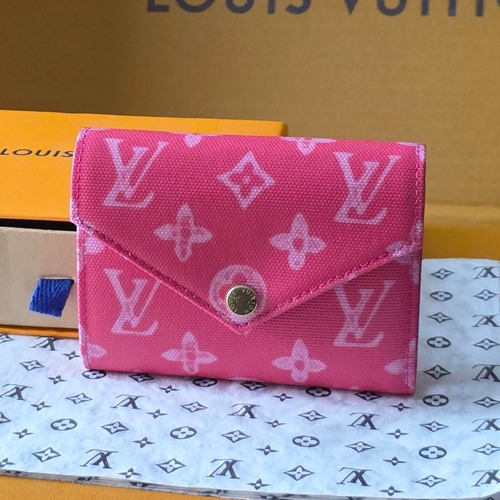 Louis Vuitton Victorine Wallet Monogram 루이비통 빅토린 반지갑 M27682 모노그램 오리진 캔버스 핑크 12cm