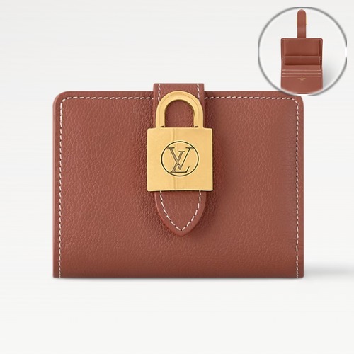 Louis Vuitton Portefeuille Locky 루이비통 포르트포유 로키 컴팩트 월렛 M12408 브라운 11cm