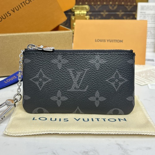 Louis Vuitton Key Pouch 루이비통 키 파우치 모노그램 M62650 그레이 12cm