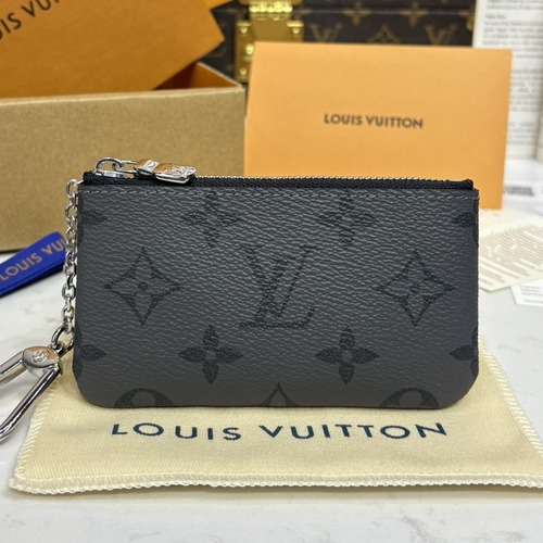 Louis Vuitton Key Pouch 루이비통 키 파우치 모노그램 M62650 그레이 12cm