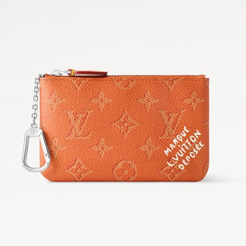 Louis Vuitton Key Pouch Monogram Heritage 루이비통 키 파우치 모노그램 헤리티지 M27111 오렌지 15cm
