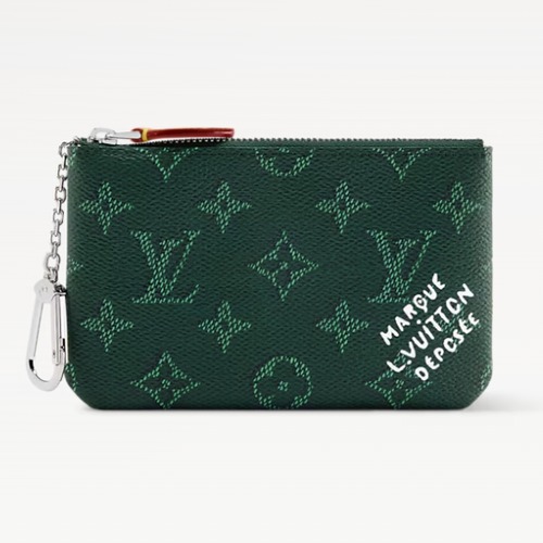 Louis Vuitton Key Pouch Monogram Heritage 루이비통 키 파우치 모노그램 헤리티지 M27111 다크그린 15cm