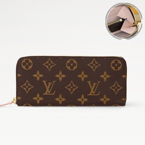 Louis Vuitton Clémence Wallet 루이비통 클레망스 월렛 모노그램 M60742 핑크 20cm