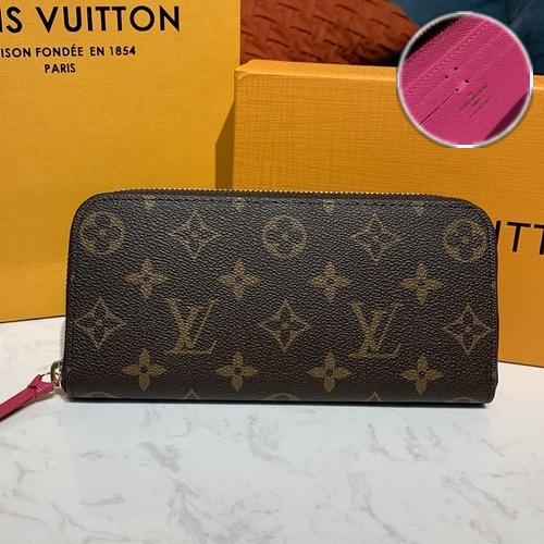 Louis Vuitton Clémence Wallet 루이비통 클레망스 월렛 모노그램 M60742 핫핑크 20cm