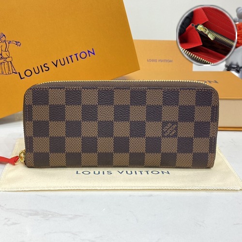 Louis Vuitton Clémence Wallet Damier Ebene 루이비통 클레망스 월렛 다미에 에벤 N60534 20cm