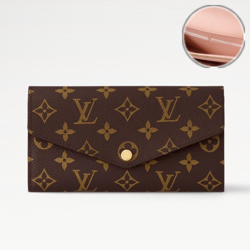 Louis Vuitton Sarah Wallet Monogram 루이비통 사라 월렛 모노그램 M60531 핑크 19cm