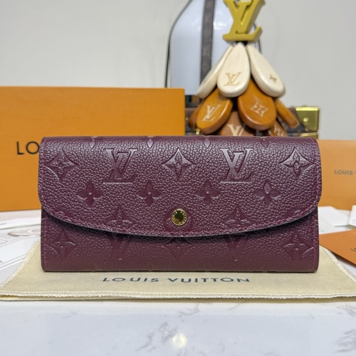 Louis Vuitton Emilie Wallet Monogram Empreinte 루이비통 에밀리 월렛 모노그램 앙프렝뜨 M62369 19cm