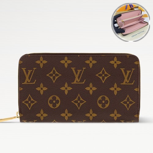 Louis Vuitton Zippy Wallet Monogram 루이비통 지피 월렛 모노그램 M41894 핑크 19.5cm