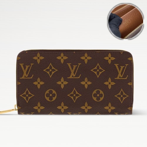 Louis Vuitton Zippy Wallet Monogram 루이비통 지피 월렛 모노그램 M41894 브라운 19.5cm