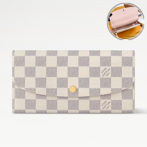 Louis Vuitton Emilie Wallet Damier Azur 루이비통 에밀리 월렛 다미에 아쥬르 N41625 19cm