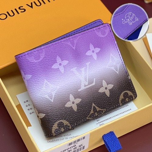 Louis Vuitton Multiple Wallet M28006 루이비통 멀티플 반지갑 월릿 슬렌더 월릿 퍼플 11.5cm