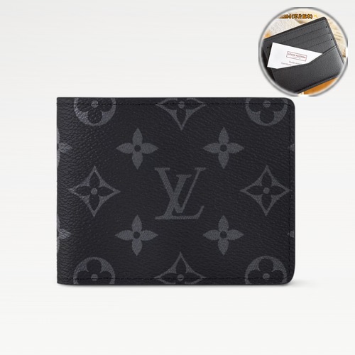 Louis Vuitton Slender Wallet M62294 Monogram Eclipse 루이비통 슬렌더 월릿 M62294 모노그램 이클립스 캔버스 반지갑 11cm