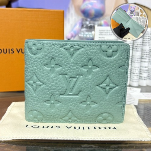 Louis Vuitton Multiple Wallet Monogram M82072 루이비통 멀티플 월릿 모노그램 섀도우 토리용 가죽 민트 11.5cm