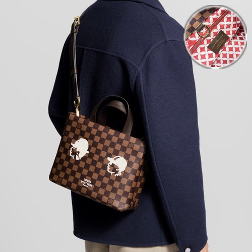 Louis Vuitton Damier Ebene Mini Shopper Tote N40810 루이비통 다미에 에벤 미니 쇼퍼 토트백 26cm