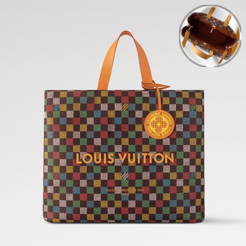 Louis Vuitton LVers Damier Ebene 163 N00192 루이비통 LVERS 다미에 에벤 163 쇼퍼 토트백 40cm