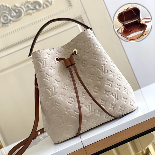 Louis Vuitton Néonoé Monogram M45256 루이비통 네오노에 모노그램 앙프렝뜨 레더 버킷백 베이지 26cm