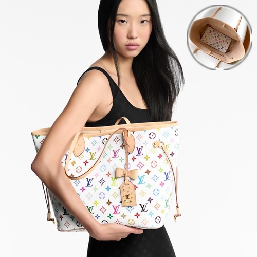 Louis Vuitton Neverfull MM 루이비통 네버풀 MM 모노그램 멀티컬러 M27787 코팅 캔버스 31cm
