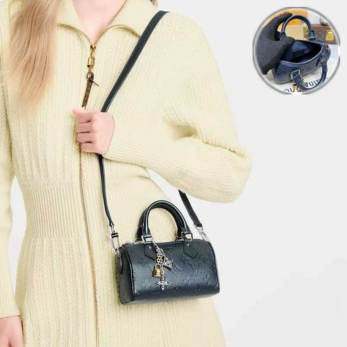 Louis Vuitton Nano Speedy M26510 루이비통 나노 스피디 모노그램 앙프렝뜨 쉬머리 레더 진주광 블랙