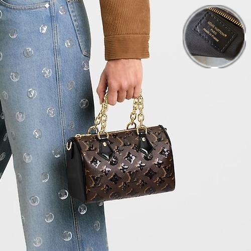 Louis Vuitton Speedy M26314 루이비통 스피디 반둘리에 20 모노그램 브라운 가죽 20.5cm