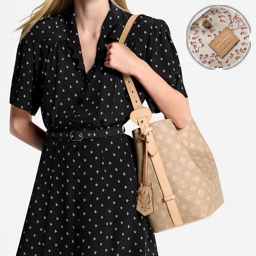 Louis Vuitton All In GM LV Travels With Meowgram M25727 루이비통 올 인 GM 트래블 위드 미우그램 코팅 캔버스 토트/숄더백 31cm