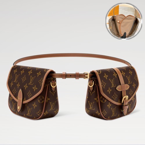 Louis Vuitton Speedy Duo BB M26592 루이비통 스피디 듀오 BB 모노그램 코팅 캔버스 벨트백 19cm