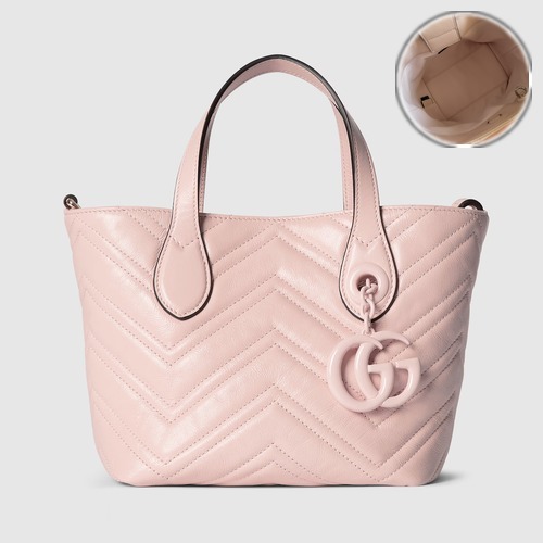 Gucci GG Marmont Quilted Nappa Mini 855391 구찌 GG 마몽 퀼팅 나파가 미니 탑핸들 백 17.5cm