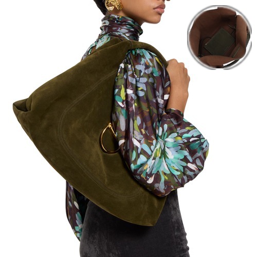 Gucci Softbit Suede Large Shoulder Bag 837466 구찌 소프트빗 스웨이드 라지 숄더백 커피브라운 46cm