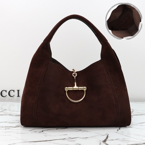 Gucci Softbit Suede Large Shoulder Bag 837466 구찌 소프트빗 스웨이드 라지 숄더백 버건디 46cm