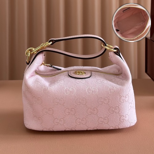 Gucci Vanity GG Canvas Mini Top Handle Bag 861775 구찌 바니티 GG 캔버스 미니 탑핸들 백 핑크 19cm