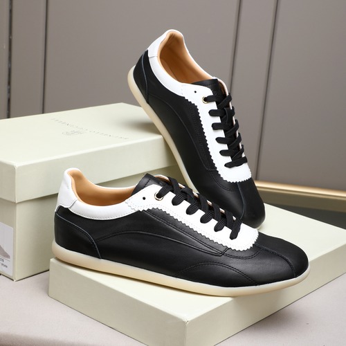 Brunello Cucinelli 브루넬로 쿠치넬리 남성 스웨이드 가죽 스니커즈 블랙