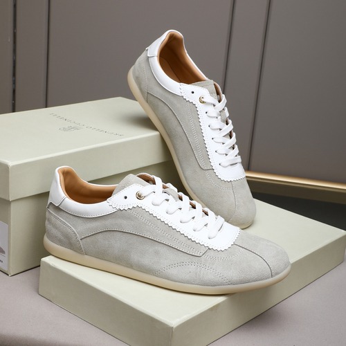 Brunello Cucinelli 브루넬로 쿠치넬리 남성 스웨이드 가죽 스니커즈 그레이