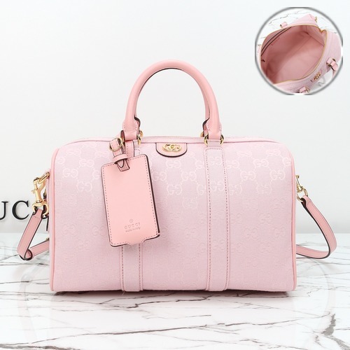 Gucci Ophidia Medium Top Handle Bag 구찌 오피디아 미디엄 탑핸들 백 857595 핑크 GG 자카드 패브릭 30cm
