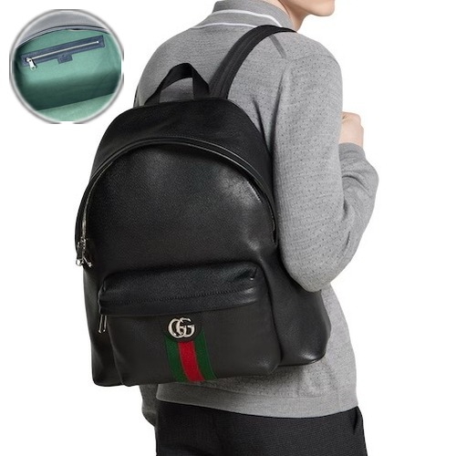 Gucci Ophidia Backpack 구찌 오피디아 백팩 834466 블랙 GG 코팅 패브릭 블랙 웹 41cm