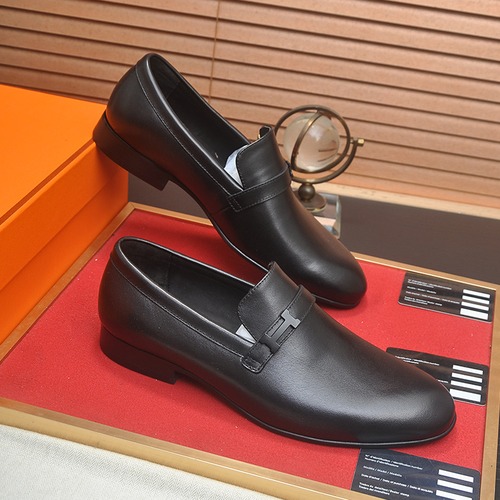 Hermès Men’s Leather Sneakers 에르메스 남성 가죽 구두 2.5cm