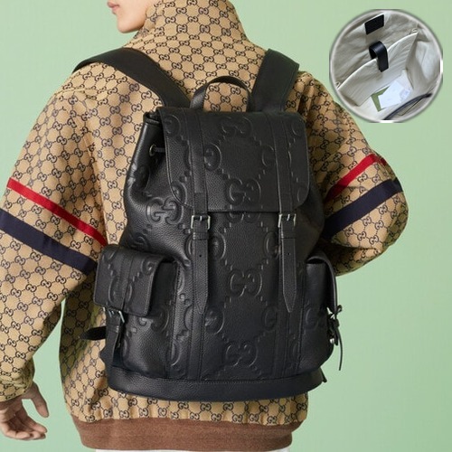 Gucci GG Backpack 구찌 GG 백팩 625770 블랙 GG 패턴 패브릭 34cm