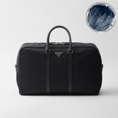 Prada Nylon Leather-Trim Travel Bag 2VC042 45cm 프라다 나일론 가죽 트림 트래블백 2VC042 45cm