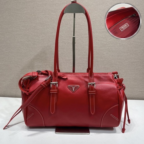Prada Bonnie Leather Top-Handle 프라다 보니 가죽 탑핸들백 1BG628 레드 32cm