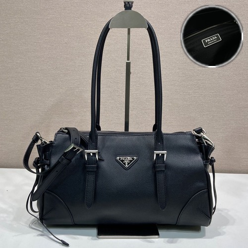 Prada Bonnie Leather Top-Handle 프라다 보니 가죽 탑핸들백 1BG628 블랙 32cm