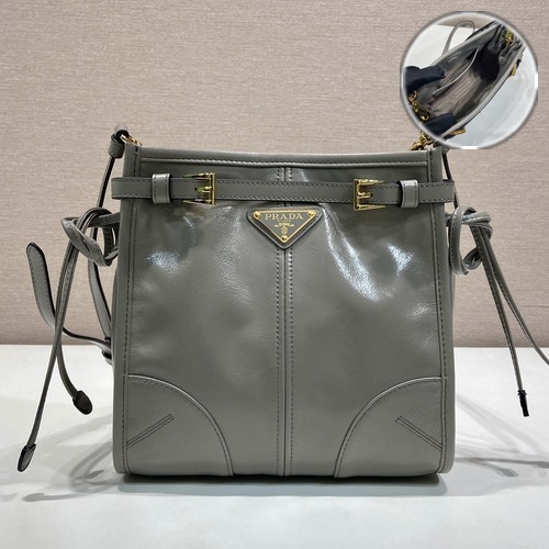 Prada Bonnie Patent Leather Crossbody Bag 1BA229 20cm 프라다 보니 페이턴트 가죽 크로스백 1BA229 20cm