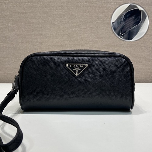 Prada Saffiano Leather Wrist Pouch 2NE045 20cm 프라다 사피아노 가죽 손목 파우치 2NE045 20cm