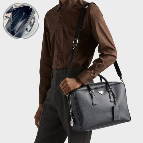 Prada Saffiano Leather Briefcase 프라다 사피아노 가죽 브리프케이스 2VE028 40cm