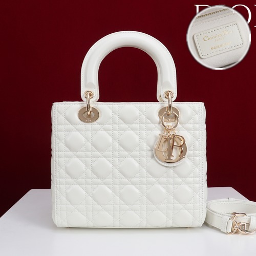 Lady Dior Medium Bag Cannage Calfskin M0565 레이디디올 미디엄 카나쥬 카프스킨 토트백 24cm