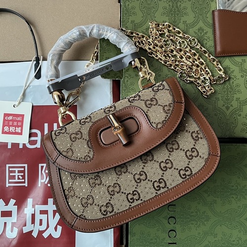 Gucci Bamboo 1947 Mini Top Handle Bag 구찌 뱀부 1947 미니 탑핸들 백 735115 21cm