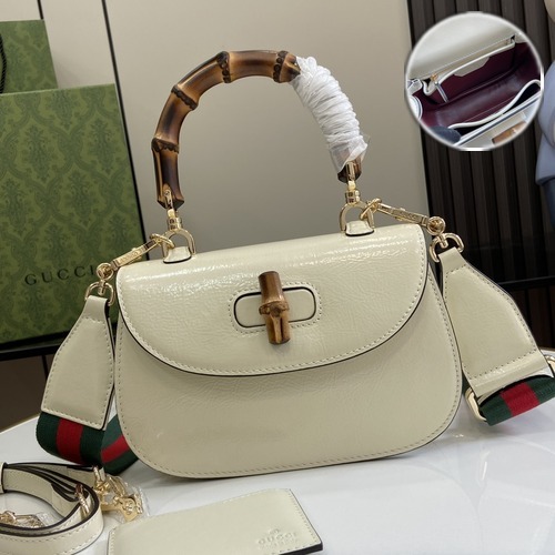 Gucci Bamboo 1947 Small Top Handle Bag 구찌 뱀부 1947 스몰 탑핸들 백 675797 아이보리 21cm