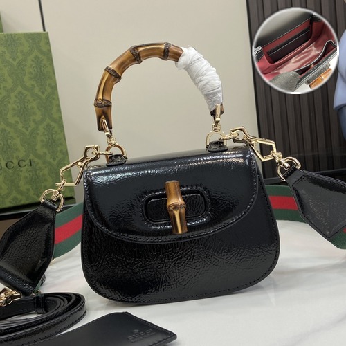 Gucci Bamboo 1947 Mini Top Handle Bag 구찌 뱀부 1947 미니 탑핸들 백 786482 블랙 17cm